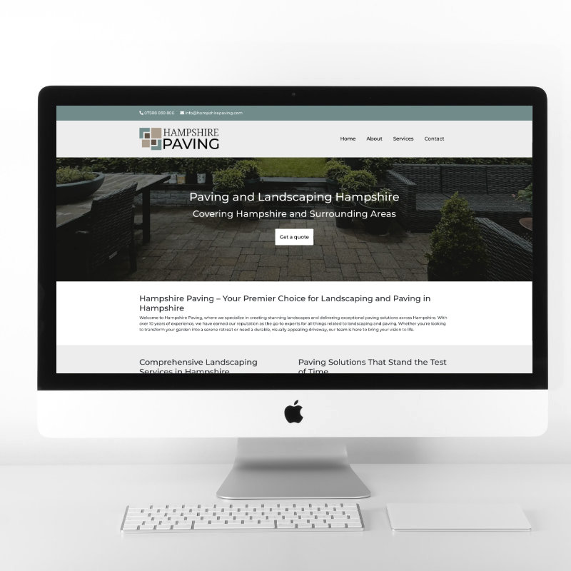 Hampshire Paving | Web Design by Plexaweb